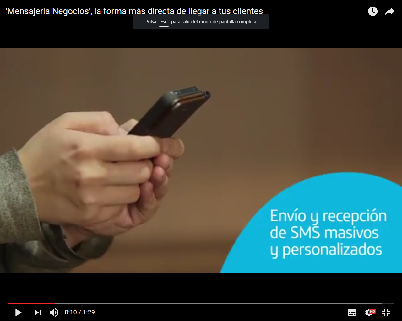Mensajería Negocios